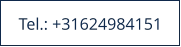 Tel.: +31624984151